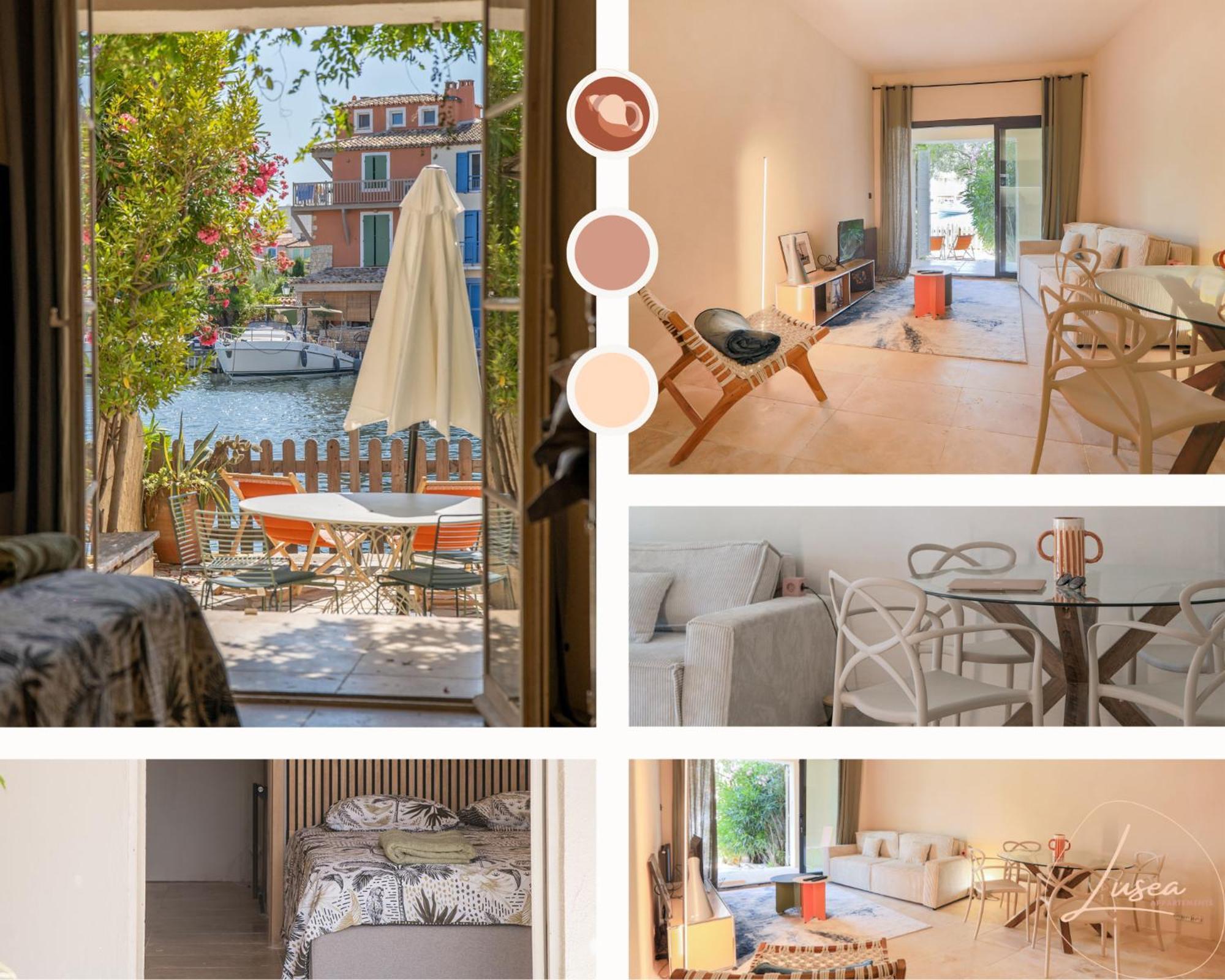 Appartement Amour Terrasse Sur L'Eau Grimaud Zewnętrze zdjęcie